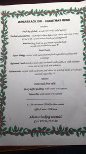 Angarrack Inn - Christmas Menu 2016 Angarrack Inn - Christmas Menu 2016
